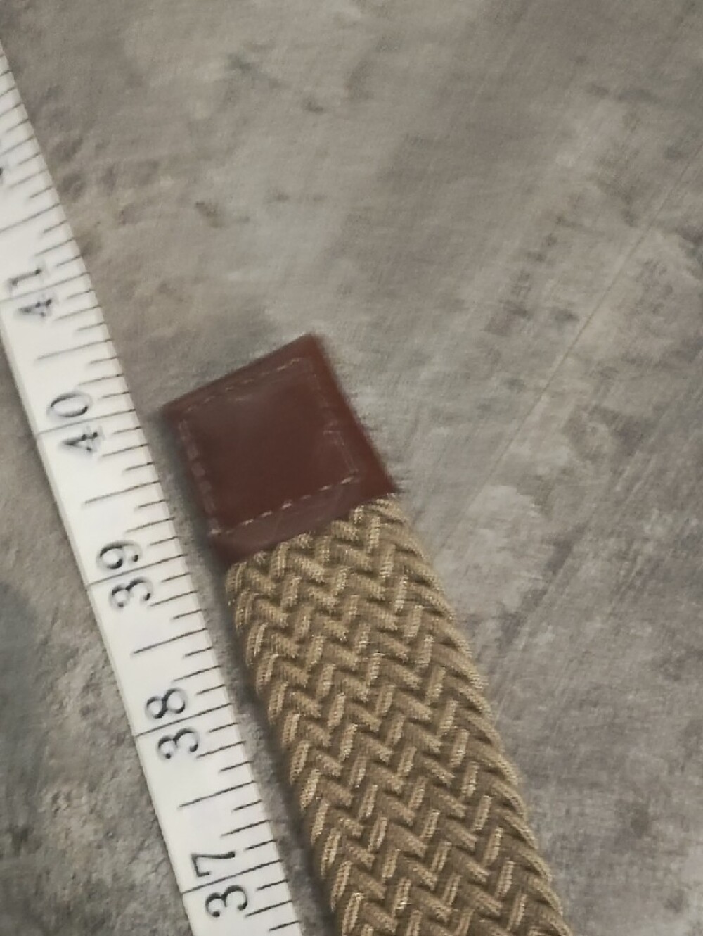 Elastic Braided Seagrass Khaki & Brown Womens Belt - Unbranded - Picture 3 of 3